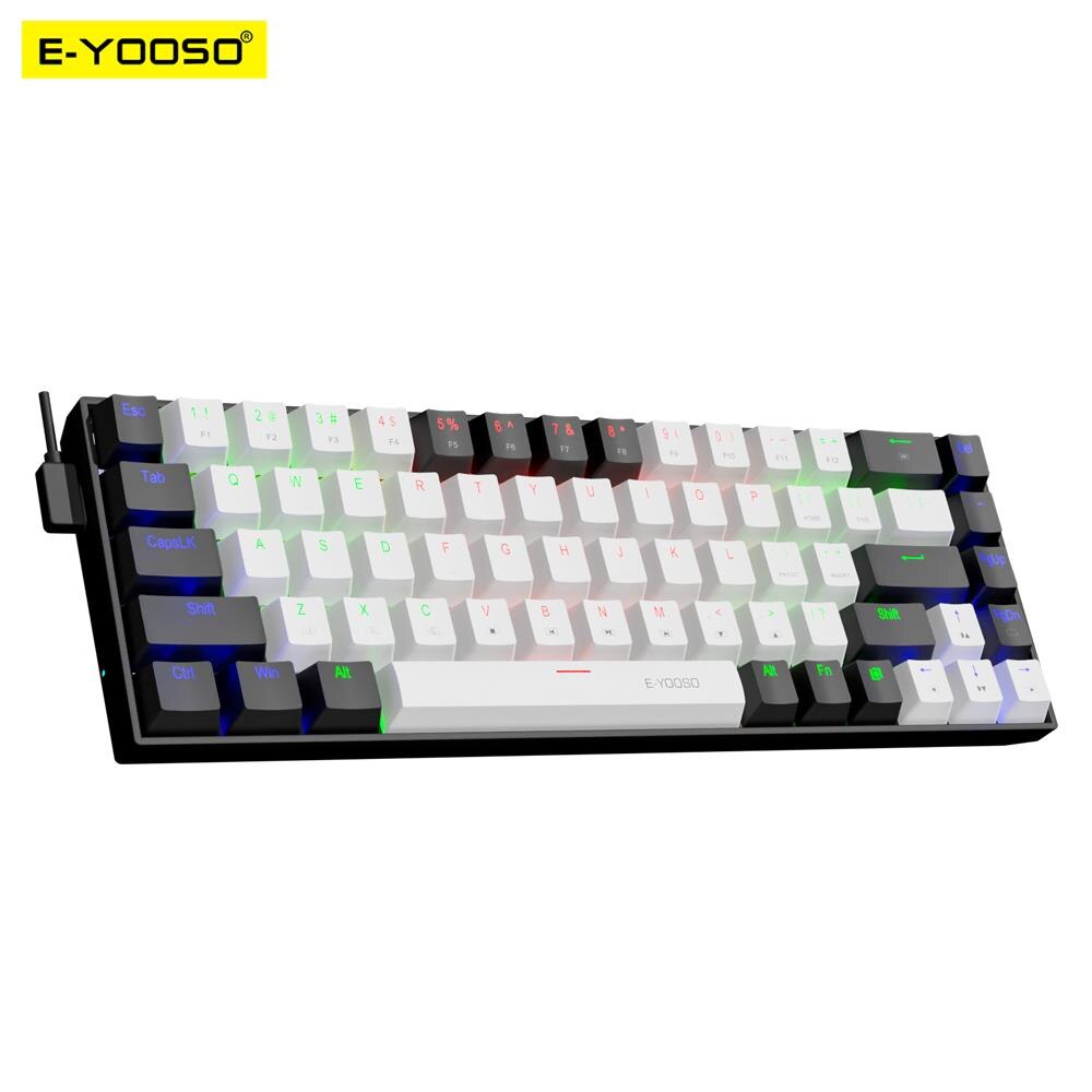 Gaming Keyboard E Yooso - USB-клавиатура E-YOOSO Z686 Механическая Проводная, 68