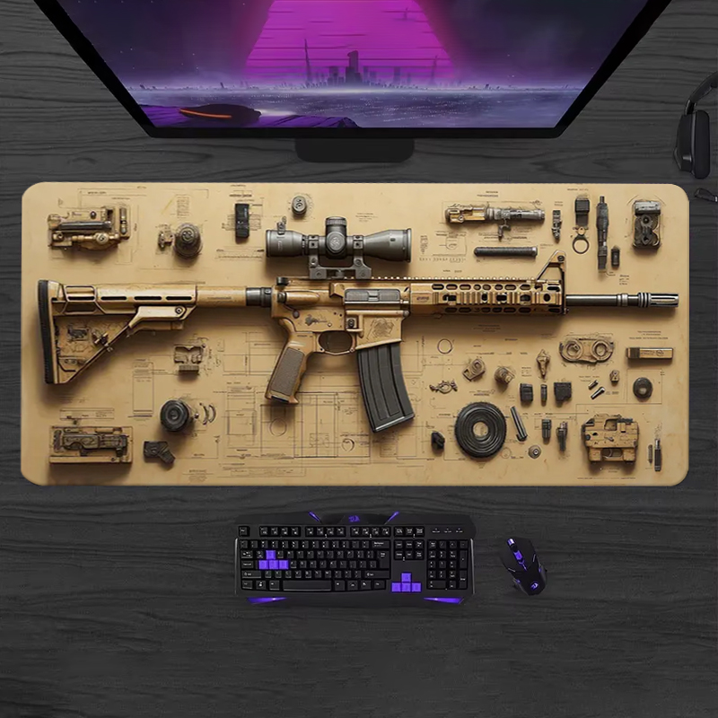 Gaming Keyboard And Mouse - Мягкий игровой коврик для мыши и
