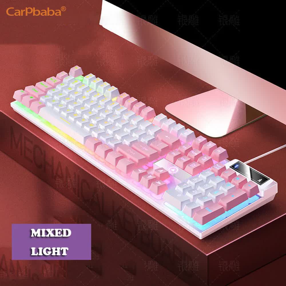 Gaming Keyboard Budget - Carpbaba K500 104-клавишная USB-проводная игровая клавиатура