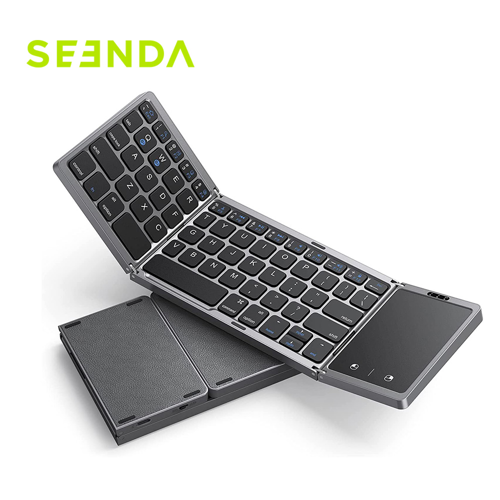 Gaming Keyboard Budget - Seenda Складная беспроводная Bluetooth-клавиатура Перезаряжаемая складная