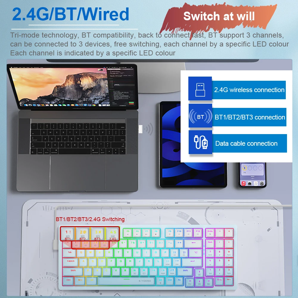 E-YOOSO Z94 RGB Механическая и – обзор и цена Gaming Keyboard E Yooso