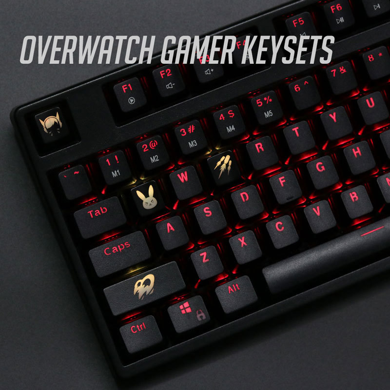 4 шт./компл. наборы ключей с п – обзор и цена Keyboard Gaming Black