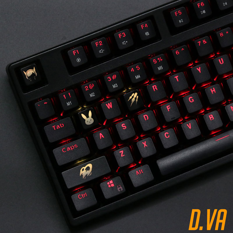 4 шт./компл. наборы ключей с п – обзор и цена Keyboard Gaming Black