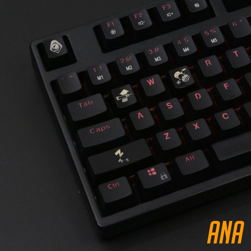 4 шт./компл. наборы ключей с п – обзор и цена Keyboard Gaming Black