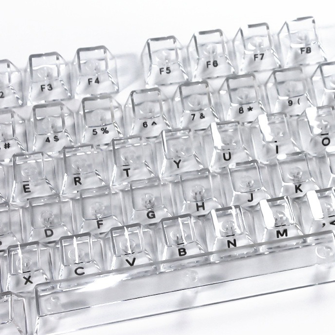 Прозрачные кристальные кейкапы – обзор и цена Keyboard Gaming Transparent